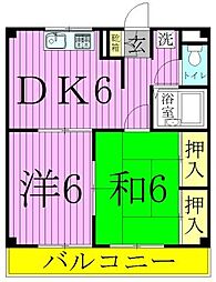 間取図画像 2DK
