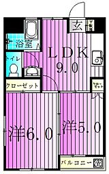 ピア31 2階2LDKの間取り