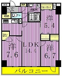 RoyalKJ 3LDKの間取図画像