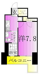 ベルドゥムール扇大橋2 1Kの間取図画像