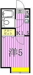 ベルウィング北綾瀬B 1階/-