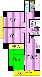 メゾン・モアトゥール 3LDKの間取図画像