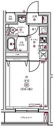 レンティーヴァ綾瀬 1Kの間取図画像