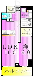 アーバンパーク綾瀬WEST 1LDKの間取図画像