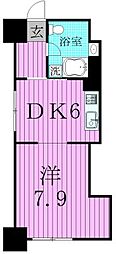 メゾン・ド・メルシー 1DKの間取図画像