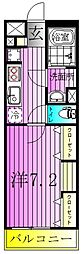 リブリ・南花畑 1Kの間取図画像