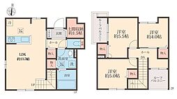 仮)八潮市大原アパート 3LDKの間取図画像