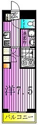 ジュイールパルフェ西新井 1Kの間取図画像