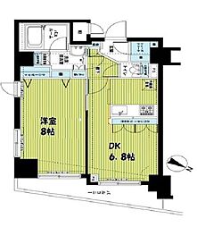 フェニックス日本橋浜町弐番館 11階1DKの間取り