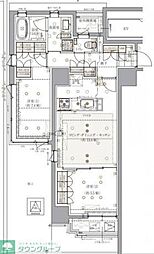 レ・ジェイドクロス千代田神保町 5階2LDKの間取り