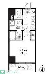 GRAN PASEO 両国 South 6階1Kの間取り