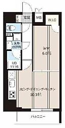 レオーネ南千住II 7階1LDKの間取り