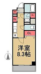 メゾン・ド・ヴィレ日本橋茅場町 6階1Kの間取り