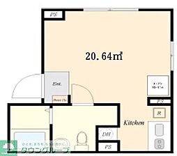 K-suite外神田 2階ワンルームの間取り