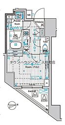 ブライズ東日本橋 3階1Kの間取り