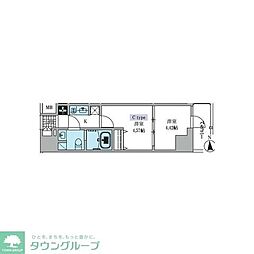 ドムススタイル押上 2Kの間取図画像