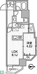 レクシード新御徒町 1LDKの間取図画像