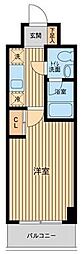 プロスペクト門前仲町 1Kの間取図画像