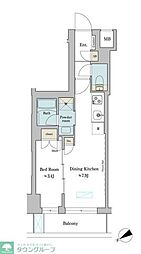 江東区深川2丁目マンション 1LDKの間取図画像