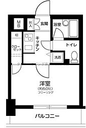 パレステュディオ東京八重洲通り 1Kの間取図画像