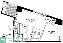 WeWill 1LDKの間取図画像