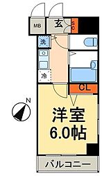 フェニックス日本橋三越前 1Kの間取図画像