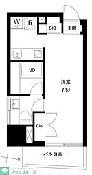 リテラス押上 ワンルームの間取図画像