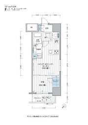 サンウッド東日本橋フラッツ 1LDKの間取図画像