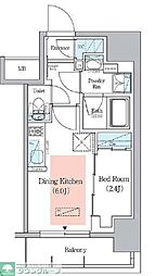 アーバネックス千代田淡路町 1DKの間取図画像