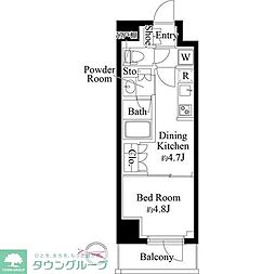 GRANPASEO清澄白河2 1DKの間取図画像