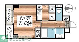 メゾン・ド・ヴィレ八丁堀 1Kの間取図画像
