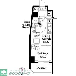 GRANPASEO清澄白河2 1DKの間取図画像