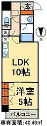 パークアクシス日本橋本町 1LDKの間取図画像