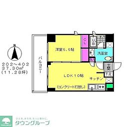 ヘリテージTガーデンスミダカメザワ 1LDKの間取図画像