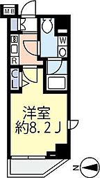 グランヴァン大島 1Kの間取図画像