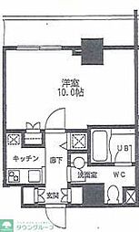 カスタリア門前仲町2 1Kの間取図画像