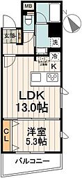 グランド・ガーラ銀座 1LDKの間取図画像