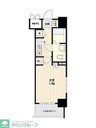 MAINSTAGE八丁堀 1Kの間取図画像
