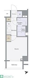 スカイコート押上 1Kの間取図画像
