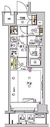 ハーモニーレジデンス水天宮前 1Kの間取図画像
