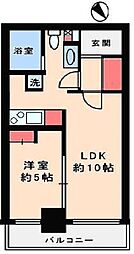 レジディア月島2 1LDKの間取図画像