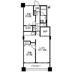 サングランパ 2SLDKの間取図画像