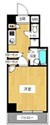 プライムアーバン亀戸 1Kの間取図画像