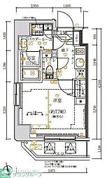 ARTESSIMORIGA 1Kの間取図画像