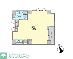 EXETOUR日本橋 ワンルームの間取図画像