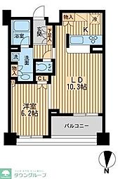 プロスペクト森下 1LDKの間取図画像