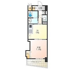 アール26 1DKの間取図画像