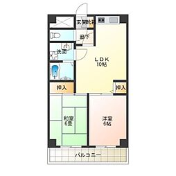 ルネサンライズ 2LDKの間取図画像