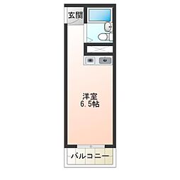 コスモレジデンス玉出 ワンルームの間取図画像