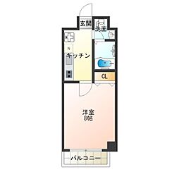 FDS住吉公園 1Kの間取図画像